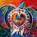 Sea Turtle Calm Complicated Love Painting by J Vincent Scarpace Sea Turtle Calm Complicated Love Painting by J Vincent Scarpace