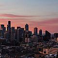 Seattle Cityscape Sunrise by Mike Reid Seattle Cityscape Sunrise by Mike Reid