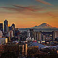 Seattle Sunset Panorama Photograph by Mary Jo Allen Seattle Sunset Panorama Photograph by Mary Jo Allen