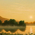 Seminole Sunset Painting by Jerry LoFaro