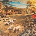 Sheep in October's field by Joy Nichols Sheep in October's field by Joy Nichols