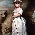 Shepherd Girl. Little Bo-Peep Painting by George Romney Shepherd Girl. Little Bo-Peep Painting by George Romney