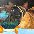Siam I Am Painting by Karen Zuk Rosenblatt Siam I Am Painting by Karen Zuk Rosenblatt
