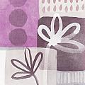 Simple Flowers- contemporary painting Mixed Media by Linda Woods Simple Flowers- contemporary painting Mixed Media by Linda Woods