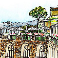 Sketching Italy Sorrento Cliff by Irina Sztukowski Sketching Italy Sorrento Cliff by Irina Sztukowski