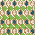 Sky and Sea Tile Pattern Painting by Linda Woods Sky and Sea Tile Pattern Painting by Linda Woods
