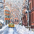 Snow West Village New York City Painting by Anthony Butera Snow West Village New York City Painting by Anthony Butera