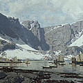 Snowlandscpae from Reine i Loften by Otto Sinding