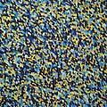 Soft Blue with Yellow Painting by Dean Triolo Soft Blue with Yellow Painting by Dean Triolo