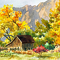 South Boulder Barn Painting by Anne Gifford South Boulder Barn Painting by Anne Gifford