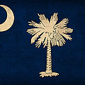 South Carolina State Flag Art on Worn Canvas Mixed Media by Design Turnpike South Carolina State Flag Art on Worn Canvas Mixed Media by Design Turnpike
