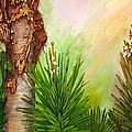 Spanish Bayonets With Palm by Ashley Goforth
