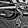 Sprocket And Chain - Black And White by Kaye Menner Sprocket And Chain - Black And White by Kaye Menner