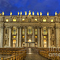 St Peter's Basilica 4.0 Blue Hour Photograph by Yhun Suarez St Peter's Basilica 4.0 Blue Hour Photograph by Yhun Suarez