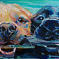Stick It Painting by Kimberly Santini