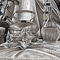 Still Life With Kettle and Wine Bottle Painting by Michelle Bien Still Life With Kettle and Wine Bottle Painting by Michelle Bien