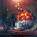 Study of Peaches Painting by Donna Tucker Study of Peaches Painting by Donna Tucker