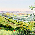Summer Landscape Inspiration Point Orinda California Painting by Irina Sztukowski Summer Landscape Inspiration Point Orinda California Painting by Irina Sztukowski