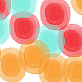 Summer Sorbet- abstract painting Painting by Linda Woods Summer Sorbet- abstract painting Painting by Linda Woods