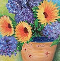 Sunflower Painting by Amelie Simmons Sunflower Painting by Amelie Simmons