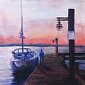 Sunset at Rocky Point Painting by Sher Nasser Sunset at Rocky Point Painting by Sher Nasser
