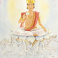 Surya the Sun Painting by Srishti Wilhelm Surya the Sun Painting by Srishti Wilhelm
