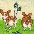 Tail Competition Painting by Margaryta Yermolayeva