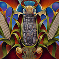 Tapestry of Gods - Chicomecoatl Painting by Ricardo Chavez-Mendez Tapestry of Gods - Chicomecoatl Painting by Ricardo Chavez-Mendez