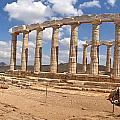 Temple of Poseidon Panoramic Photograph by Denise Railey Temple of Poseidon Panoramic Photograph by Denise Railey