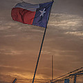 Texas Flag Flying from a Fishing Boat at Sunrise Photograph by Randall Nyhof Texas Flag Flying from a Fishing Boat at Sunrise Photograph by Randall Nyhof