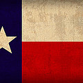 Texas State Flag Lone Star State Art on Worn Canvas Mixed Media by Design Turnpike Texas State Flag Lone Star State Art on Worn Canvas Mixed Media by Design Turnpike