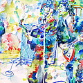 The Beatles Live Concert - Watercolor Portrait by Fabrizio Cassetta The Beatles Live Concert - Watercolor Portrait by Fabrizio Cassetta