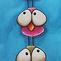 The bird tower Painting by Lucia Stewart The bird tower Painting by Lucia Stewart