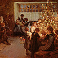 The Christmas Tree Painting by Albert Chevallier Tayler The Christmas Tree Painting by Albert Chevallier Tayler