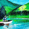 The First Cast Painting by Seth Weaver The First Cast Painting by Seth Weaver