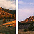 The Flatirons - Four Seasons Panorama Photograph by Aaron Spong