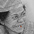 The Gold Tooth Drawing by Quwatha Valentine The Gold Tooth Drawing by Quwatha Valentine