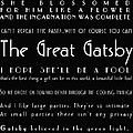 The Great Gatsby Quotes Photograph by Georgia Fowler The Great Gatsby Quotes Photograph by Georgia Fowler