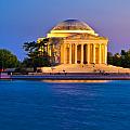 The Jefferson Memorial at Twilight Photograph by Mitchell R Grosky The Jefferson Memorial at Twilight Photograph by Mitchell R Grosky