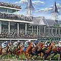 The Kentucky Derby - Churchill Downs Painting by Mike Rabe The Kentucky Derby - Churchill Downs Painting by Mike Rabe