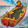 The Lone Boatman Painting by Seth Weaver The Lone Boatman Painting by Seth Weaver