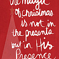 The Magic of Christmas- greeting card Mixed Media by Linda Woods The Magic of Christmas- greeting card Mixed Media by Linda Woods