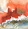 The Menerbes Where Nicolas de Stael lived Painting by Miki De Goodaboom The Menerbes Where Nicolas de Stael lived Painting by Miki De Goodaboom