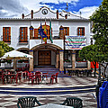 The Plaza - Ardales Spain by Mary Machare The Plaza - Ardales Spain by Mary Machare