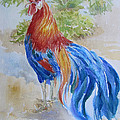 Long Tail Rooster Painting by Jyotika Shroff Long Tail Rooster Painting by Jyotika Shroff