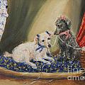 The Sewing Basket- Homeless Poodle Painting Violano by Stella Violano