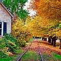 Tracks By The House Painting by Kirt Tisdale Tracks By The House Painting by Kirt Tisdale