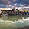 Tiber River Sunset Photograph by Yhun Suarez Tiber River Sunset Photograph by Yhun Suarez