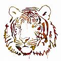 Tiger Watercolor Digital Art by Becca Buecher Tiger Watercolor Digital Art by Becca Buecher