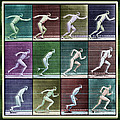 Time Lapse Motion Study Man Running Color by Tony Rubino Time Lapse Motion Study Man Running Color by Tony Rubino